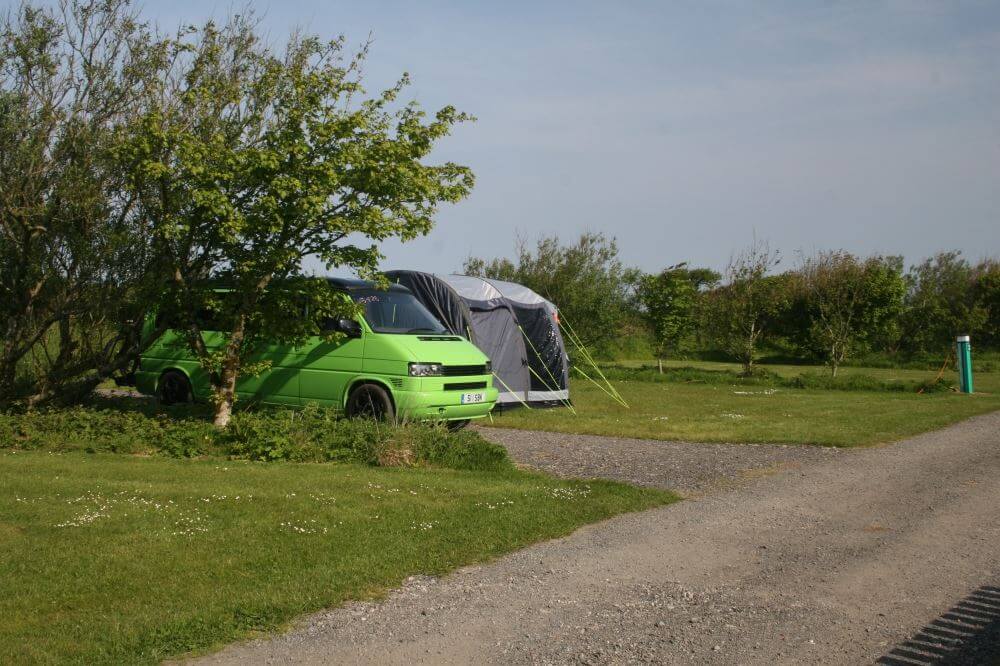 Many of our 260 camping and caravan pitches are now separated by fences or shrubbery