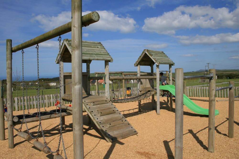 A child friendly camp sites with play area on site to keep the kids amused